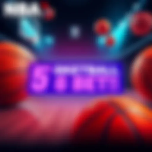 A graphic showing basketball betting tips with a focus on 5 and 6 bet combinations, featuring basketball imagery