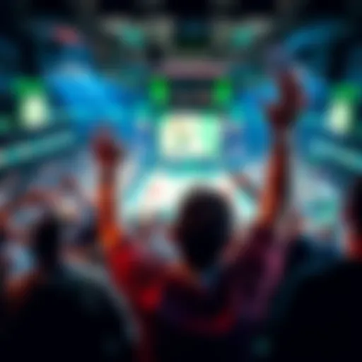 A basketball fan celebrating a cashout win with a Boston Celtics game in the background and a ticket in hand.