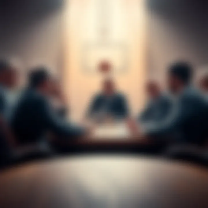 A group of basketball experts sharing opinions and strategies at a roundtable