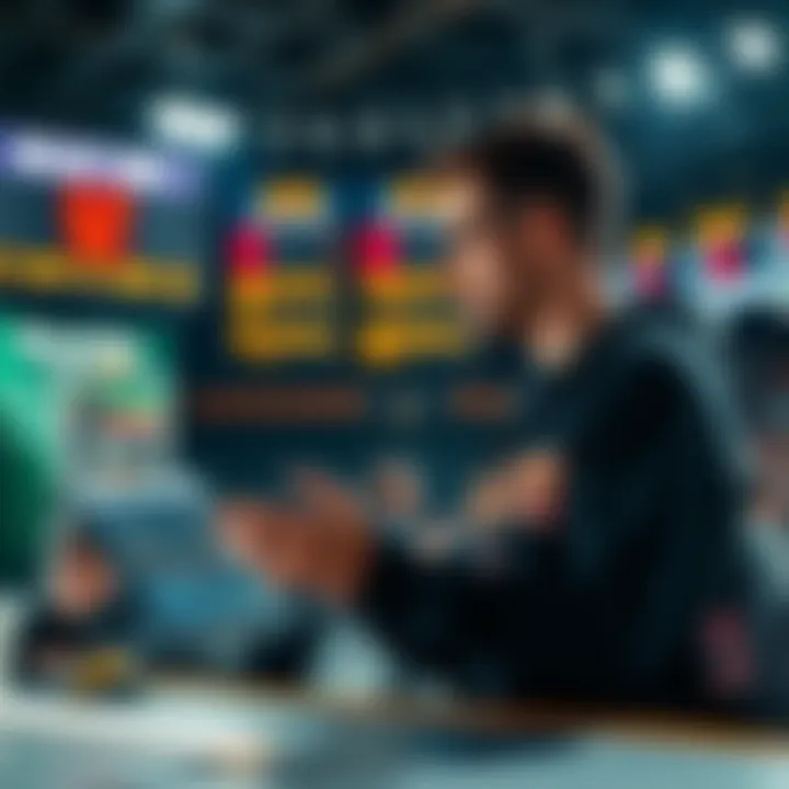 A person reviewing odds and game statistics for basketball and hockey betting