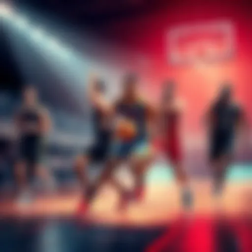 SGA, Kon, and Pritchard playing basketball, showcasing strong teamwork and skills on the court