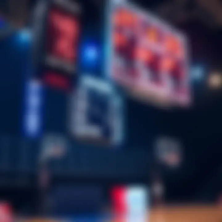 A basketball scoreboard showing missing points, rebounds, and assists during a game