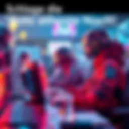 A gamer strategizing to defeat bots in a digital game environment