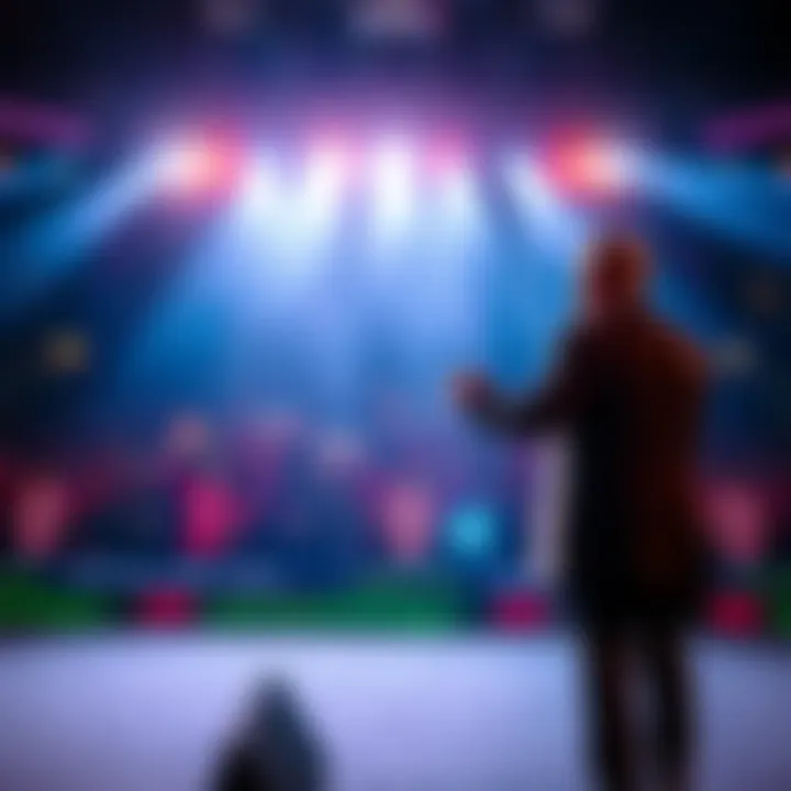 Beal's Retirement Announcement Beal standing on a stage, addressing fans with emotion as he prepares to retire from his career, showing a moment of reflection