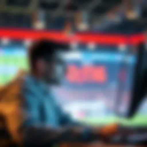 A beginner looking concerned while checking sports betting results, showing a 0/16 record on the screen, emphasizing the need for improvement and strategy.