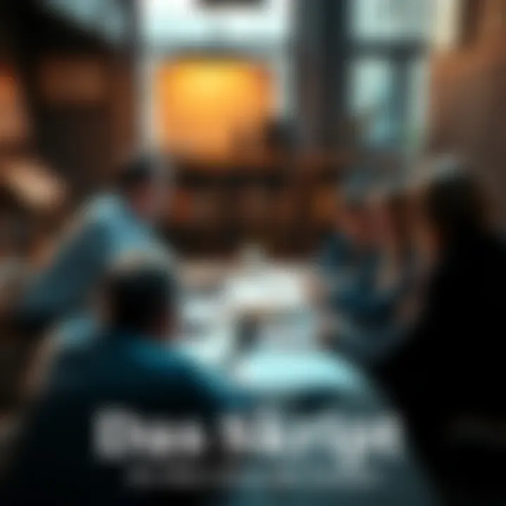 Behind the Scenes of a Script A group of writers discussing around a table with script papers spread out, brainstorming ideas for future projects