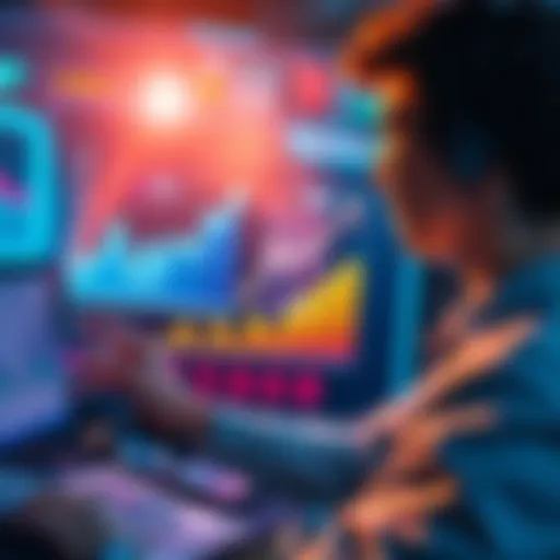 A person looking at a chart showing growth and benefits related to an affiliate code membership