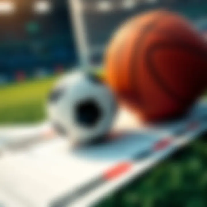 A football and basketball on a betting slip with odds displayed, representing betting tips for the day.