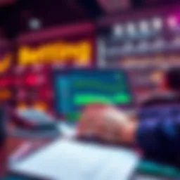 Best Betting Tips A person analyzing sports betting odds on a laptop with notes and a calculator in the background.
