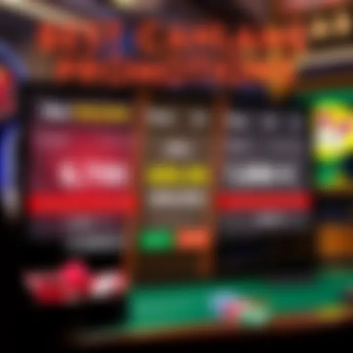 A graphic showing promotional bonuses for online casinos, featuring Bet MGM's attractive offers and a comparison with Caesar's less appealing promotions