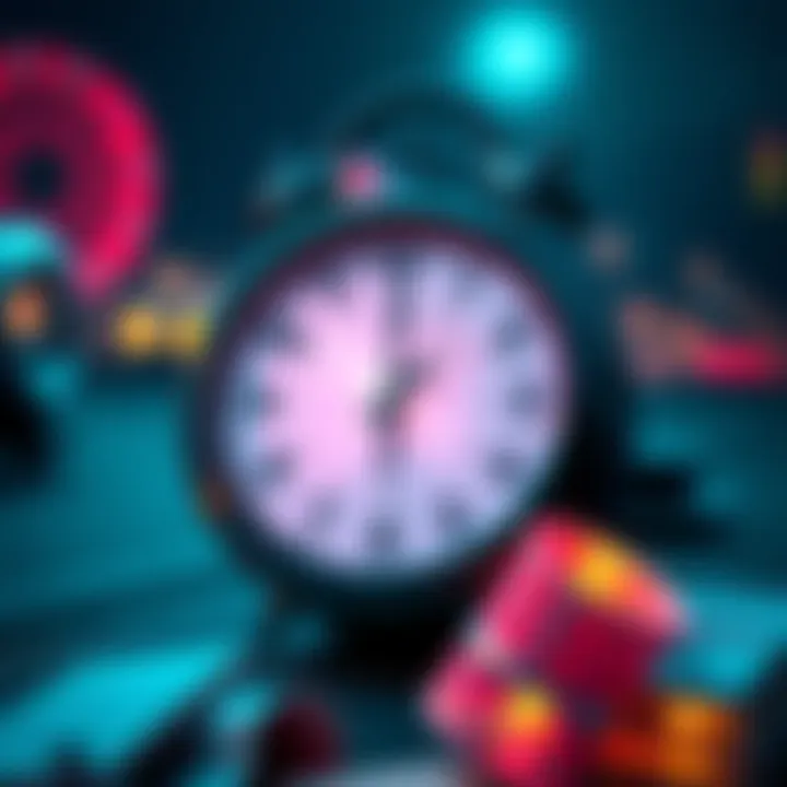 A clock showing optimal times for Wenning with notes around it