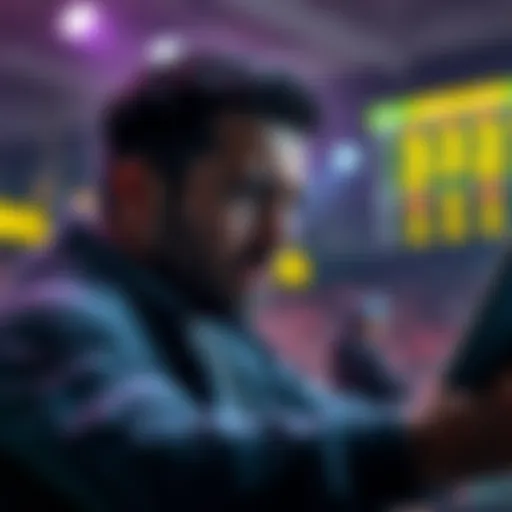 A distressed player looking at their Bet365 account showing a loss, reflecting frustration over suspected internal fraud.