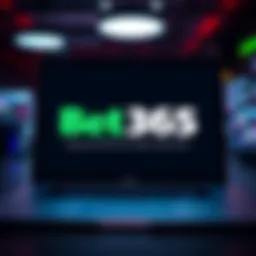 A laptop displaying the Bet 365 logo with a warning message about access issues on virtual machines