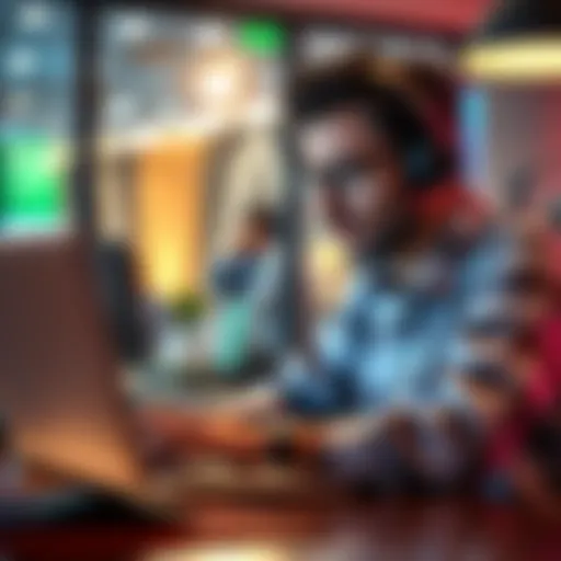 Person looking for help regarding a blocked Bet365 account on a laptop