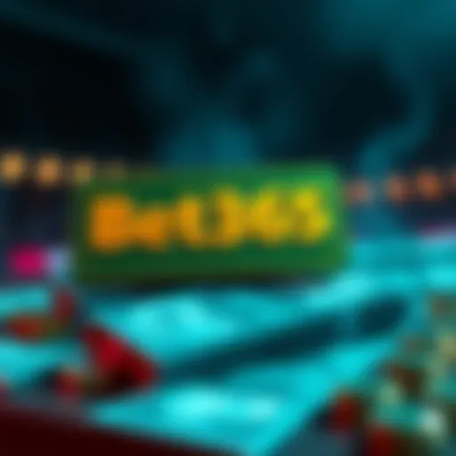 Bet365 Bonus Offer A graphic showing a bonus offer with cash and betting slips