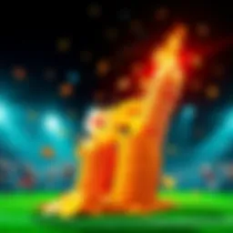 Bet Transformation A visual representation of a bet turning from a small amount into a large sum, showing excitement and celebration with money symbols and cheerful people.