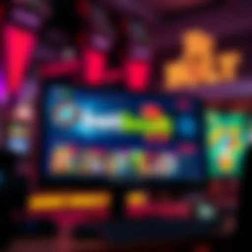 A computer screen showing the BetBolt online casino homepage with various games and promotions displayed.