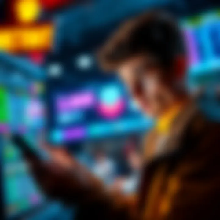 BetMGM lockout notice A player looking confused and frustrated while checking their BetMGM betting account, displaying a lockout notification on the screen.