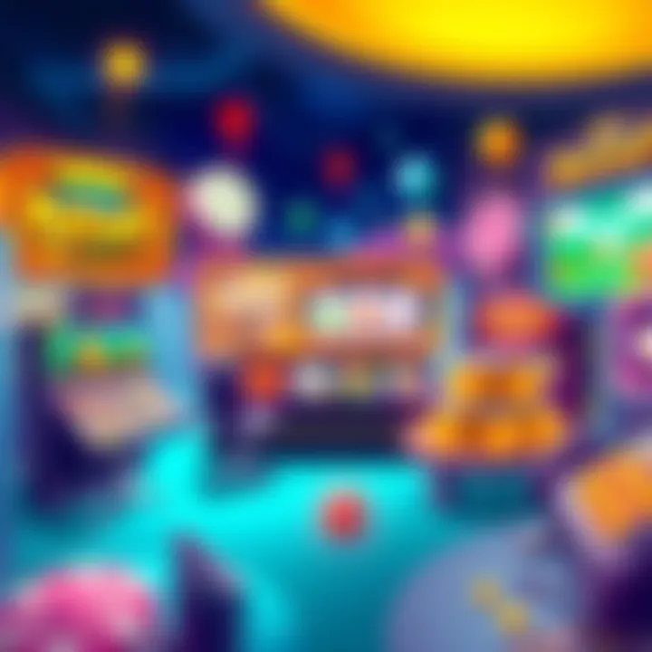 A vibrant illustration showcasing Betsoft's gaming interface with engaging graphics and reliable math models