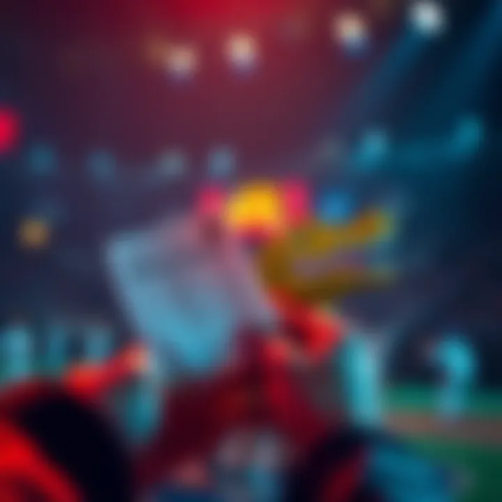 A person placing a bet on Florida Gators with a betting slip, showcasing excitement about potential winnings.