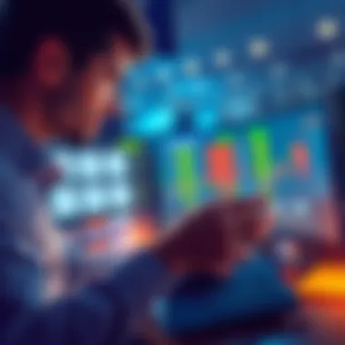 A person analyzing betting odds on a computer, considering safe betting options