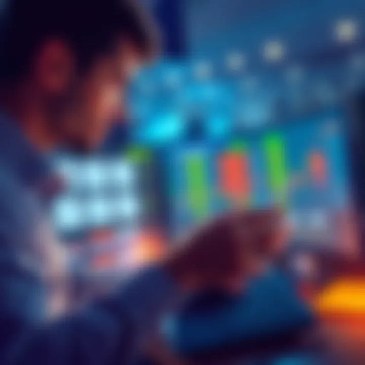 A person analyzing betting odds on a computer, considering safe betting options