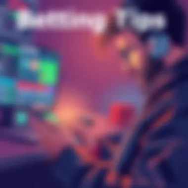 An illustration of a person reviewing sports listings and placing bets on a smartphone for March 6, 2026.