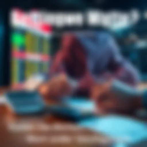 A person considering betting options with a calculator and betting slips on a table.