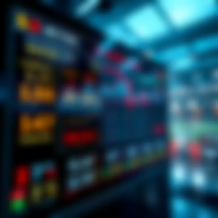 A graphic showing sports betting odds and statistics on a digital display