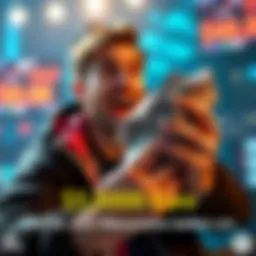 A person looking excited while placing a bet on upcoming events with a stack of cash in hand