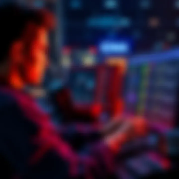 A person analyzing betting odds on a computer, looking for the best options for tonight's games.