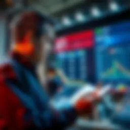 A person looking at betting odds and making notes on a notepad, considering different betting strategies.