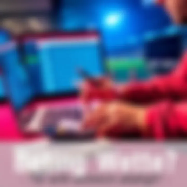 A person analyzing betting options on a laptop with a calculator and notepad nearby, focusing on managing their betting balance.