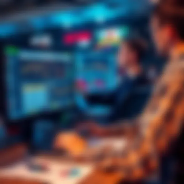 A person looking at a computer screen, analyzing sports betting options and strategies, with notes and charts around.