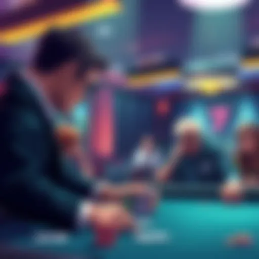 An illustration showing a person placing bets with a focus on a skilled player while avoiding defensive splits.