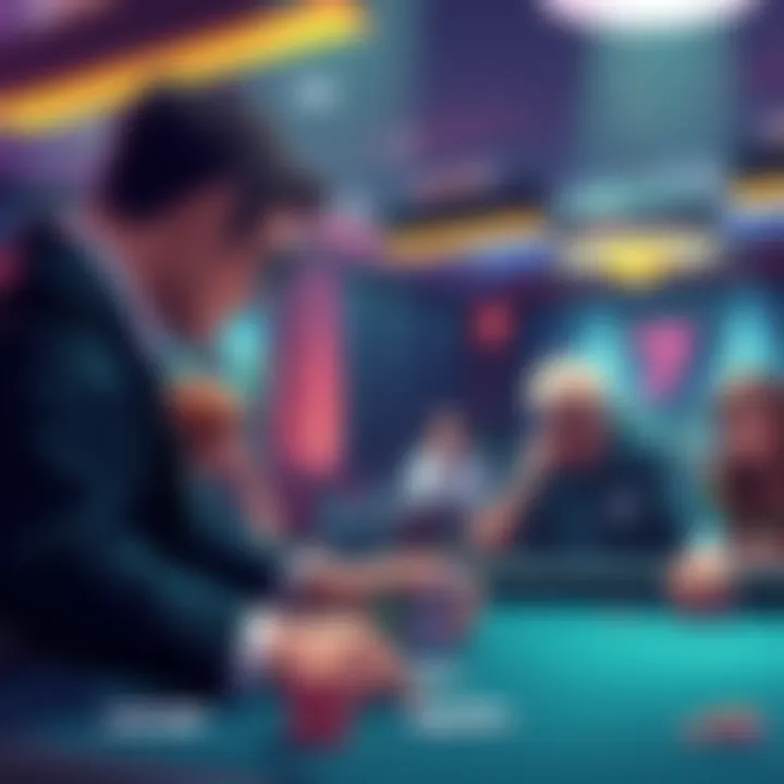 An illustration showing a person placing bets with a focus on a skilled player while avoiding defensive splits.