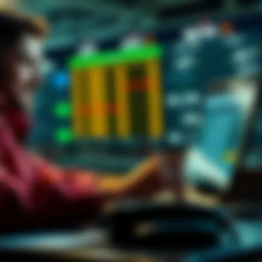 A person analyzing betting odds on a laptop while jotting down notes
