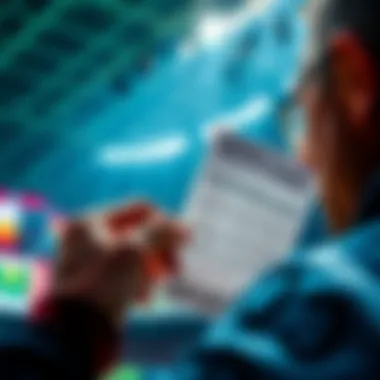 A person examining a betting slip with odds and details for sports betting on July 1, 2026