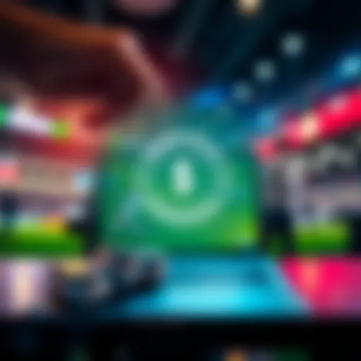 A graphic showing a user purchasing betting tips online with a money-back guarantee symbol