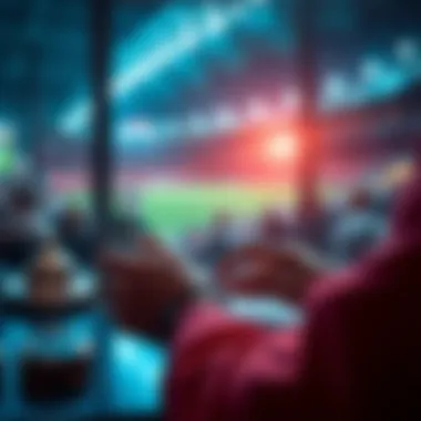 Graphic showing a person placing bets on a digital device without making a financial deposit