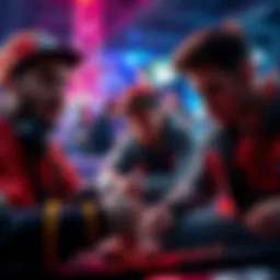 Players experiencing highs and lows during a game of Bicken on tilt, showing intense emotions and strategic decisions.