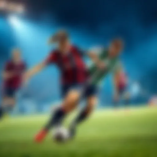 Players from Arminia Bielefeld and Greuther Fürth competing for the ball during a soccer match