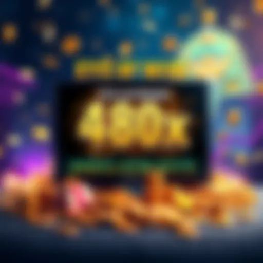 Big Win on Eye of Horus A screen showing a big win of 480x at Eye of Horus Megaways game with coins and excitement in the background