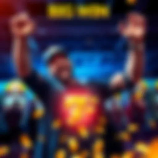 A player celebrating a huge jackpot win on the Hot Ross slot machine, showing excitement and joy after hitting a significant payout.