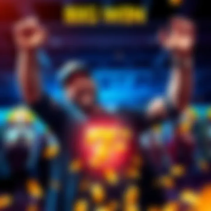 A player celebrating a huge jackpot win on the Hot Ross slot machine, showing excitement and joy after hitting a significant payout.