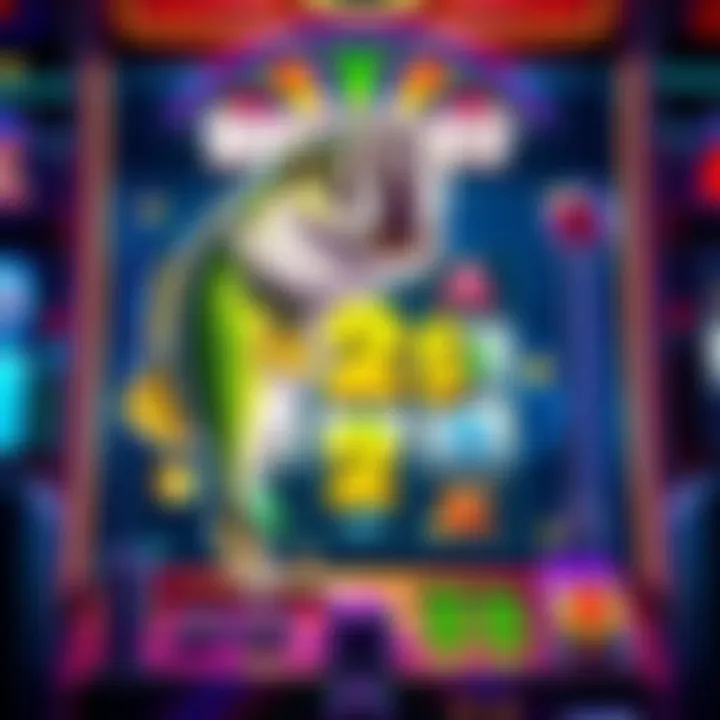 A colorful Big Bass slot machine with a 2-dollar bet displayed, attracting excited players hoping for big wins.