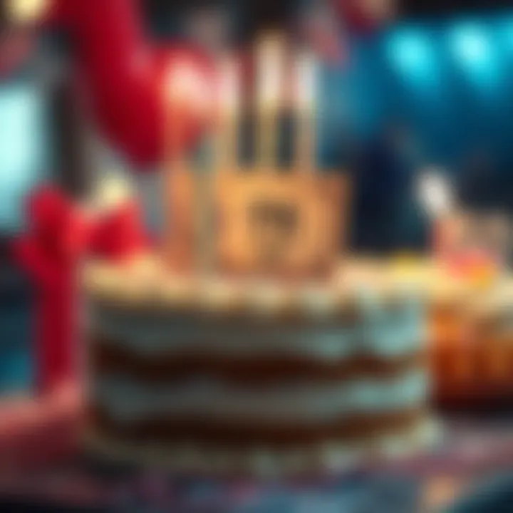 A birthday cake with a small cash amount of 7.11 CAD displayed on top, showing a disappointed expression.