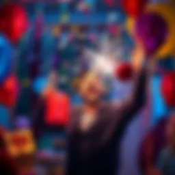 A person celebrating their birthday with gifts and balloons, showing excitement for new bonuses received on their special day.