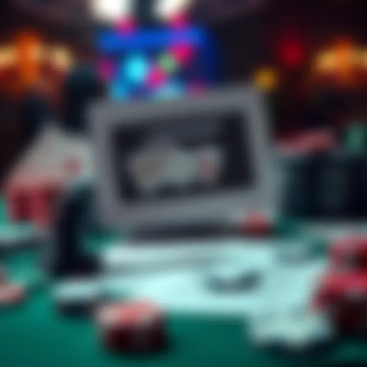 A graphic showing a legal document with Blackjack symbols in the background, highlighting a lawsuit against a competing provider.