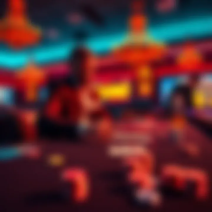 A player enjoying a game of blackjack at a non-KYC crypto casino, with colorful chips and cards on the table.